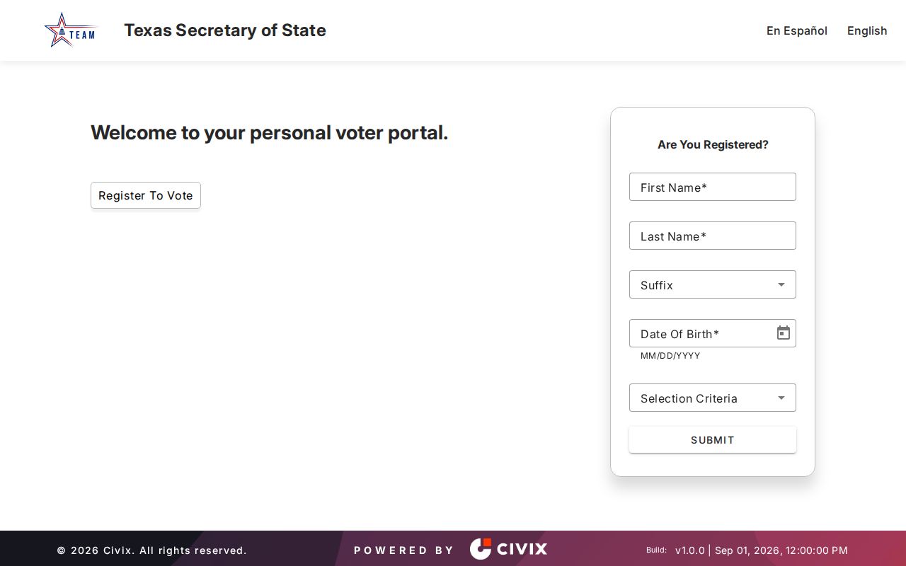 Travis residents directory Texas voter registration lookup