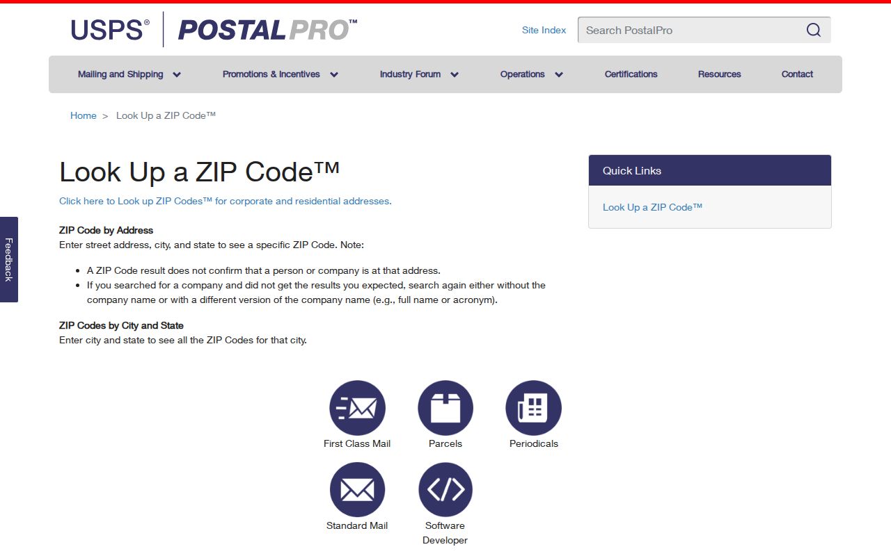 Travis ZIP code lookup official USPS address verification